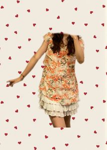 Vintage Ruffle Mini Dress