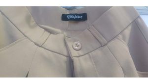Beige colored cargo trouser