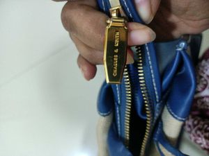 Charles &amp; Keith Blue Tote Bag