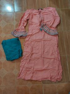 Peach Kurta Set