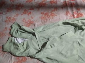 Sage Green Wrap Dress