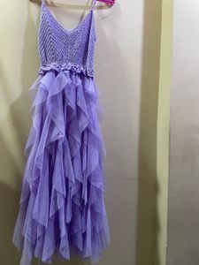 Lavender Ruffle Dress
