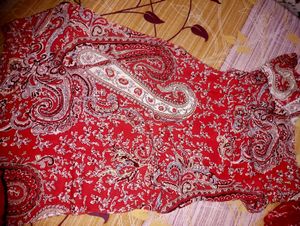 Red Kurta Palazzo With Dupatta