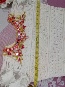 Elegant White Embroidered Kurta Set