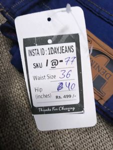 I@77 Size 36 Slim Jeans