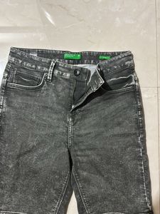Benetton Gray Denim Shorts