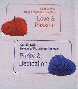Heart Shaped Fragrance Candles