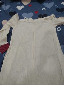 Elegant Cream Cotton Kurta