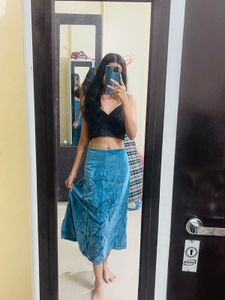 Y2k Velvet Skirt