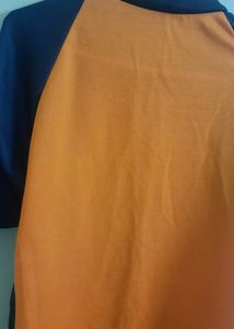 Orange Black Sports T-shirt