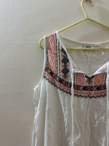 Boho Embroidered Tank Top