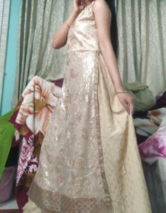 Beautiful Shiny Palazzo With Kurta