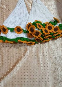 Sunflower Crochet Kitchen Towels