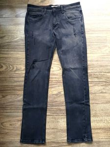 Distressed Black Wash Jeans