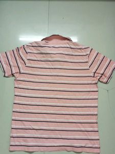 Striped Pink Polo Shirt
