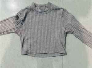 Forever 21 Mauve Mock Neck Top