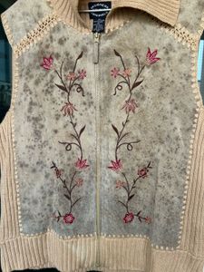 Leather Wool Vest