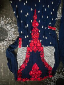 Anarkali Set With Sarara And Dupatta