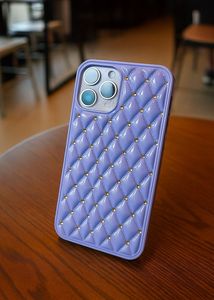 IPhone12ProMax Studded Purple Phone Case