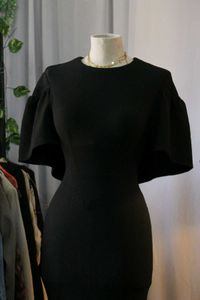 Black Bodycon Midi Dress