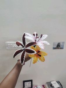 Handmade Knitted Lily Flowers