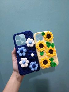 Crochet Flower Phone Case