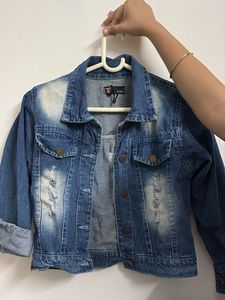 Distressed Denim Jacket