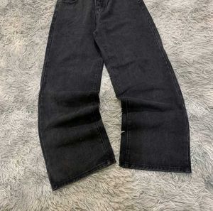 Unisex baggy black jeans