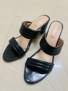Black Heeled Sandals