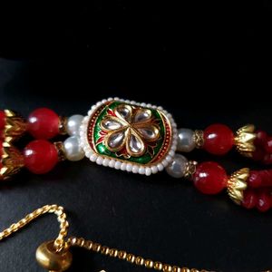 Kundan Rakhi Set