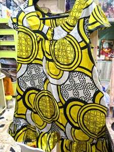 Fun Yellow Print top