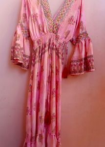 Floral Pink Maxi Dress