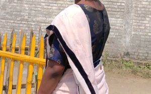 Elegant Blue &amp; Gold Sari Blouse