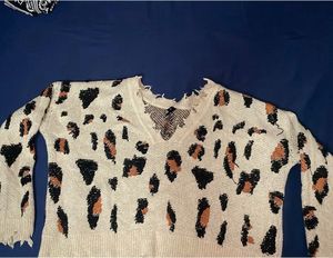 Animal Print Sweater