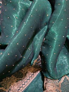 Emerald Green Saree