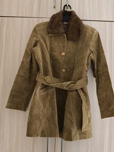 Vintage Faux Fur Collar Coat