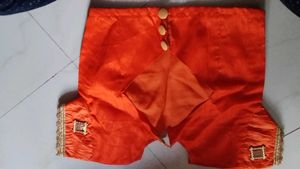 Orange Readymade Saree Blouse