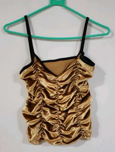Ruched Sequin Top
