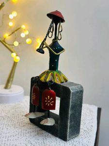 The Black Swan Hand Made Wooden Metal Doll Musicia