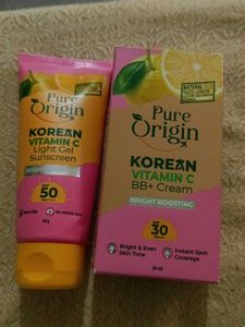 Pure Origin Sunscreen And BB+ Cream