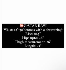 Gstar Raw Wide Leg Cargo Pants