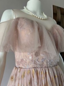 Dusty pink midi gown