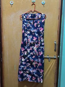 Floral Navy Bodycon Dress