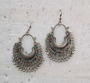 Oxidised Earring