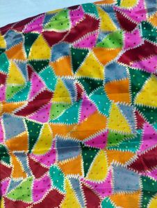 Colorful Triangle Print Dupatta