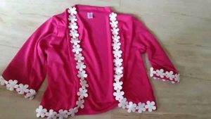 Cute Pink Floral Shrug