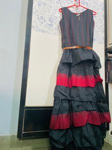 Designer Ethnic Frill Gown