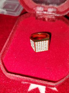 Statement Ring with Rhinestones