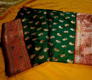 New pure Silk Saree With Stitched Blouse