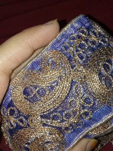 Lace Dress Material Embroidery Nevy Blue
